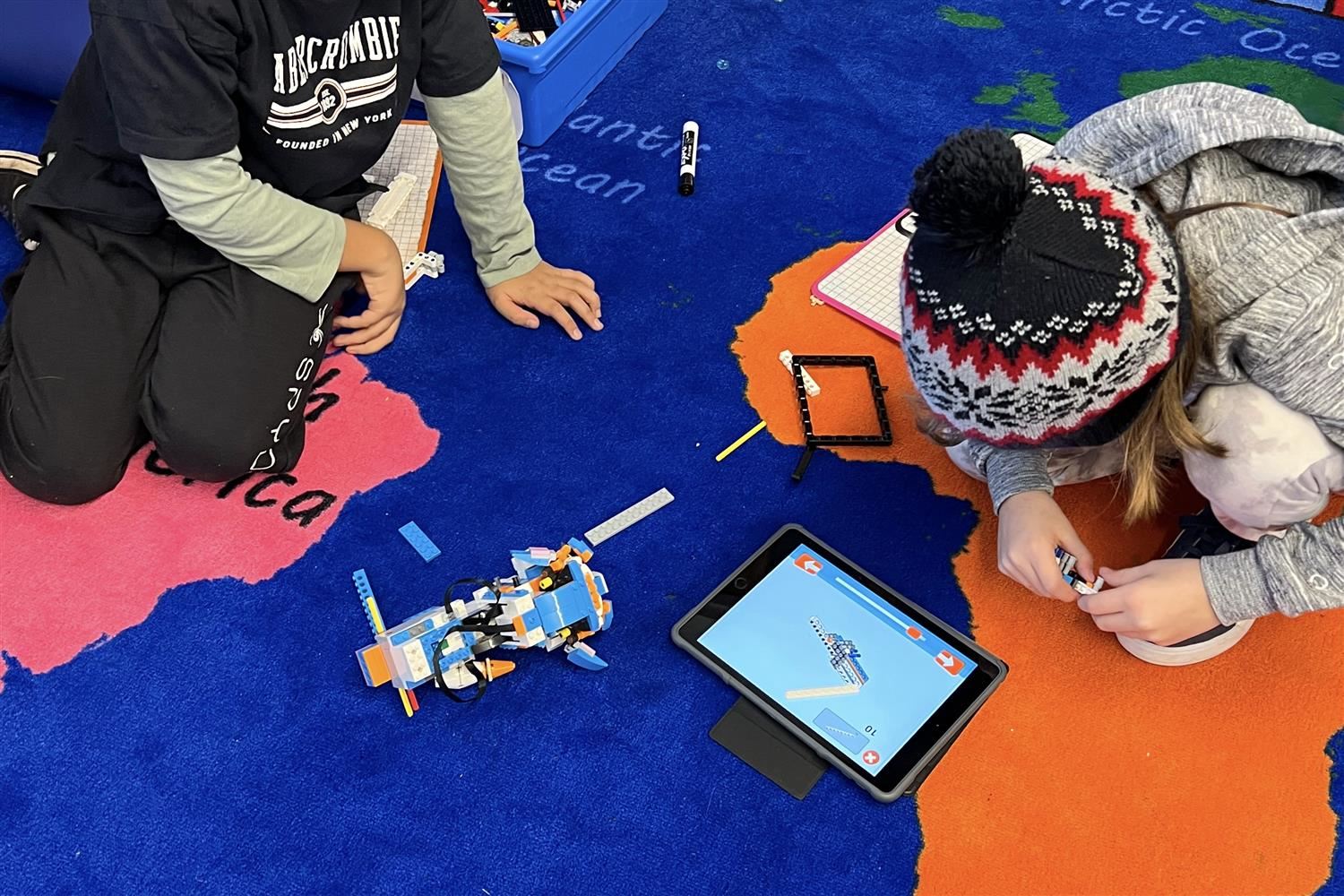  students coding